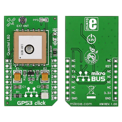 MikroElektronika GPS3 click L80 GPS GPS mikroBus Click Board MIKROE-1714