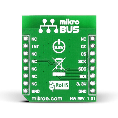 MikroElektronika nRF C Click nRF24L01P RF Transceiver mikroBus Click Board for Active RFID, Game Controllers, Home &