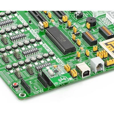 MikroElektronika nRF T Click nRF24L01P RF Transceiver mikroBus Click Board for Active RFID, Game Controllers, Home &