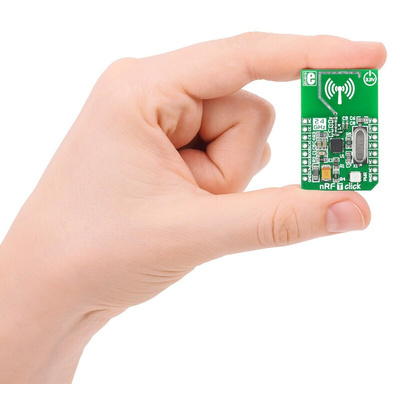 MikroElektronika nRF T Click nRF24L01P RF Transceiver mikroBus Click Board for Active RFID, Game Controllers, Home &