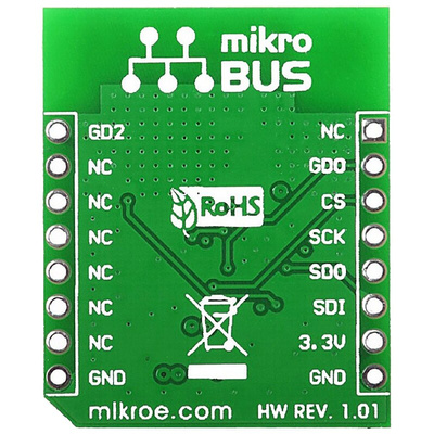 MikroElektronika ccRF Click CC2500 RF Transceiver mikroBus Click Board for Active RFID, Game Controllers, Home &