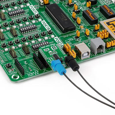 MikroElektronika Fibre Opt click IF-D91, IF-E97 Development Kit for MikroBUS MIKROE-1940