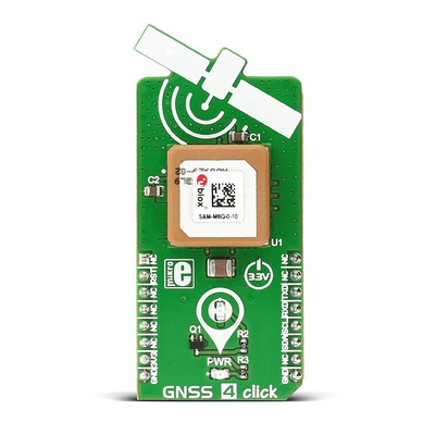 MikroElektronika GNSS4 Click SAM-M8Q GLONASS (GNSS), GPS mikroBus Click Board for Asset Tracking for Navigation Devices