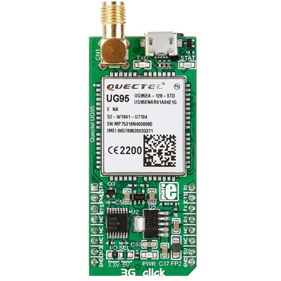 MikroElektronika 3G-EA Click (for EU & Australia) Quectel UG95 Mobile Communication (Cellular) mikroBus Click Board for