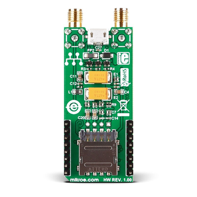 MikroElektronika GSM-GPS Click SIM808 GLONASS (GNSS), GPS, Mobile Communication (Cellular) mikroBus Click Board for GSM