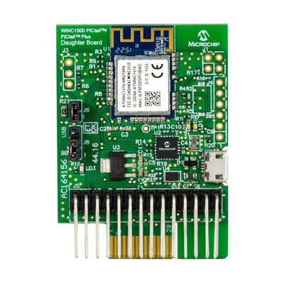 Microchip PICtail Plus WINC1500 WiFi Daughter Board for WINC1510-MR210PB Certified Wi-Fi Module AC164156