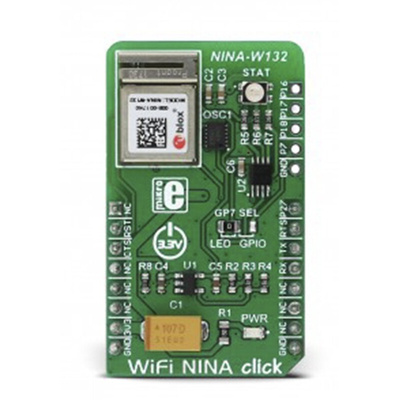 MikroElektronika WiFi NINA click NINA-W132 WiFi for Home/Building Automation and Other Applications, Medical and