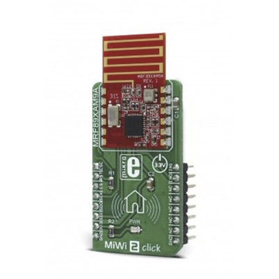 MikroElektronika MiWi 2 click MRF89XAM9A for Alarms, Applications for Remote Keyless Access, Data Loggers, Developing