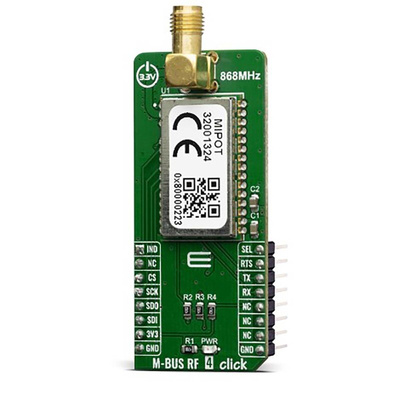 MikroElektronika M-BUS RF 4 CLICK MIPOT 32001324 for Allows the implementation of highly integrated low power (battery