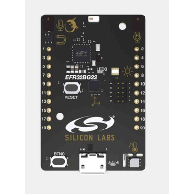 Silicon Labs BG22 Thunderboard EFR32BG22 Bluetooth Development Kit for EFR32BG22 Wireless Gecko 2.4GHz SLTB010A