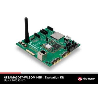 Microchip ATSAMA5D27-WLSOM1 Evaluation Kit ATSAMA5D27-WLSOM1, ATSAMA5D27C-LD2G Bluetooth Development Kit for