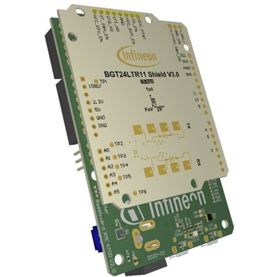 Infineon Distance2GoL BGT24LTR11, XMC4700 Development Board 24GHz DEMODISTANCE2GOLTOBO1