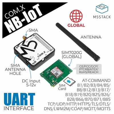 M5Stack GoPlus2 SIM7020G RF Transceiver IoT Module for M5Stack UART M031- B