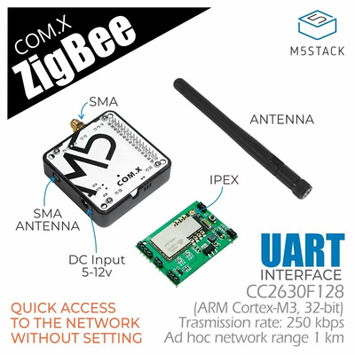 M5Stack COM.Zigbee CC2630F128 ZigBee Gateway Module for M5Stack UART M031-Z