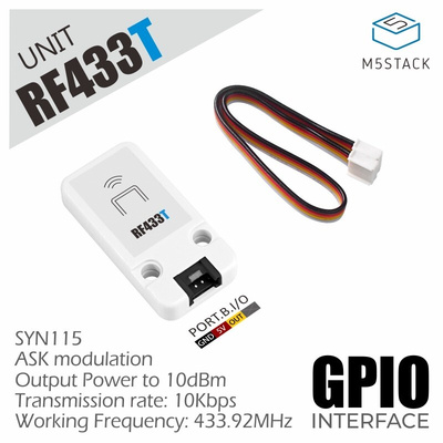 M5Stack RF433T SYN115 RF Transmitter Module for M5Stack UART 433.92MHz U114