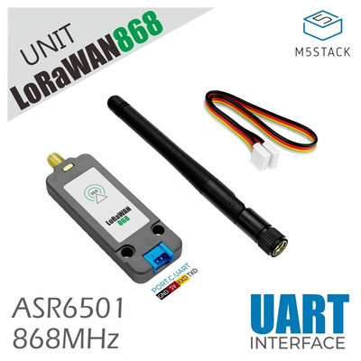 M5Stack Unit LoRaWAN868 ASR6501 LoRa LoRa Modules for M5Stack UART 868MHz U117