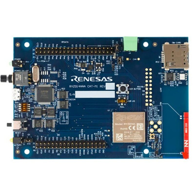 Renesas Electronics Evaluation Kit for RYZ014A Cat-M1 Module (Global Version) Dual LTE (Cat M1 and NB-IoT) Evaluation