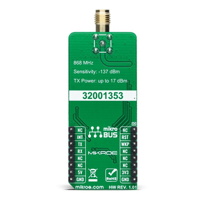 MikroElektronika LR 4 Click 32001353, TXB0106 LoRa Add On Board for mikroBUS socket 863 → 870MHz MIKROE-4617