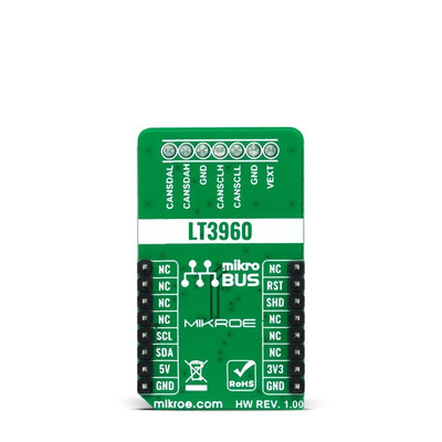 MikroElektronika I2C to CAN Click LT3960 RF Transceiver Development Board for mikroBUS socket 400KHz MIKROE-4644