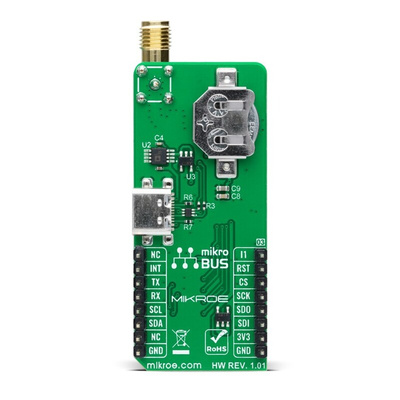 MikroElektronika GNSS 10 Click NEO-M8J GNSS, GPS Add On Board for mikroBUS socket 1602MHz MIKROE-5078