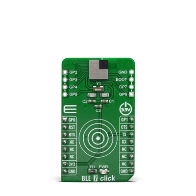 MikroElektronika BLE 7 Click BGX13S22GA-V31 BLE Module mikroBus Click Board for Health, Sports, Wellness Devices