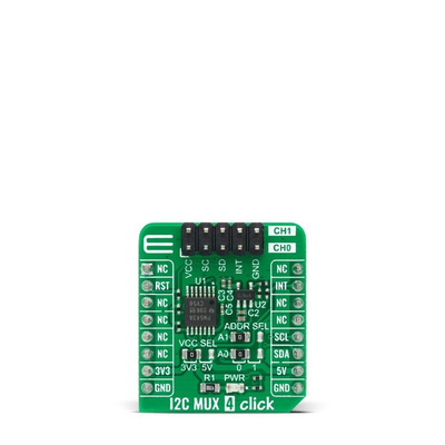 MikroElektronika I2C MUX 4 Click TCA9543APWR mikroBus Click Board for Broadcast Communication, Fault Isolation