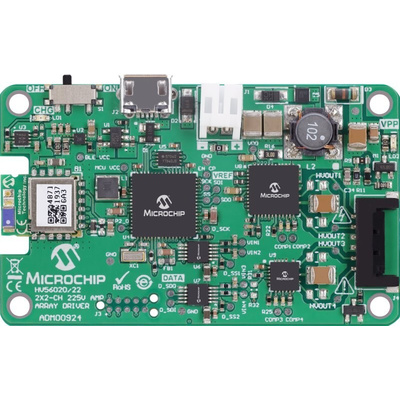 Microchip HV56020_22 2X2-CH 225V AMP ARRAY DRV Bluetooth Evaluation Board for Actuators ADM00924