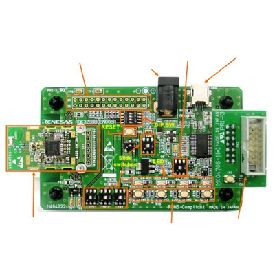 Renesas Electronics RL78/G1D Evaluation Board for RL78/G1D module RTK0EN0001D01001BZ