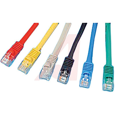 Cinch Connectors Red Cat6 Cable UTP PVC Male RJ45/Male RJ45, Terminated, 2.13m
