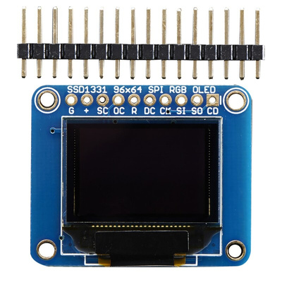 Adafruit 684, mini color OLED 0.96in OLED Display Breakout Board With microSD holder