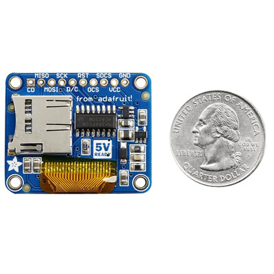 Adafruit 684, mini color OLED 0.96in OLED Display Breakout Board With microSD holder