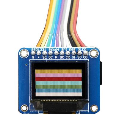 Adafruit 684, mini color OLED 0.96in OLED Display Breakout Board With microSD holder