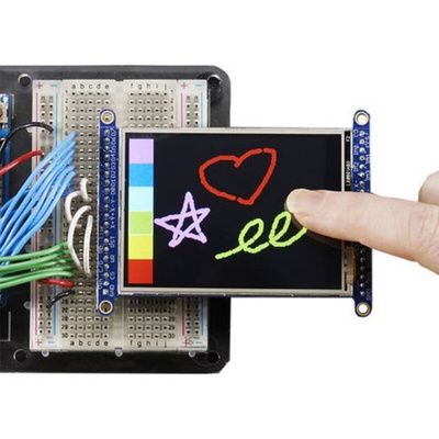 Adafruit 1770, TFT LCD Display 2.8in Resistive Touch Screen Display Module With MicroSD Socket - ILI9341