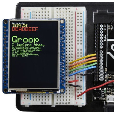 Adafruit 2478, TFT LCD Display 2.4in Resistive Touch Screen Display Module for MicroSD Socket - ILI9341
