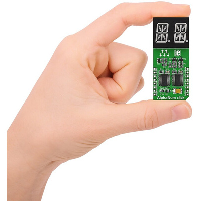 MikroElektronika MIKROE-1851, AlphaNum G Click 2 14 Segment Display Add On Board With TLC5926 x 2
