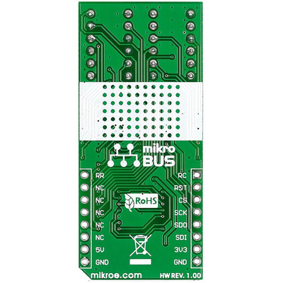 MikroElektronika MIKROE-1993, 7x10 R Click LED Matrix Display Add On Board With 74HC595