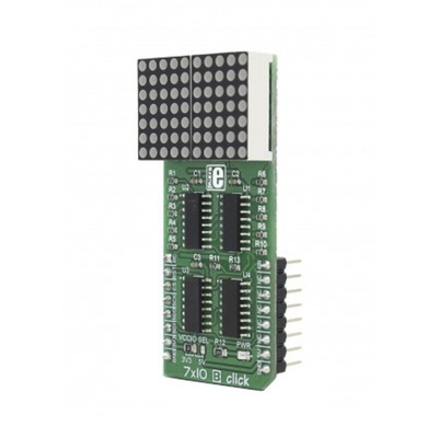 MikroElektronika MIKROE-2789, 7 x 10 B Click LED Matrix Display Development Board With 74HC595