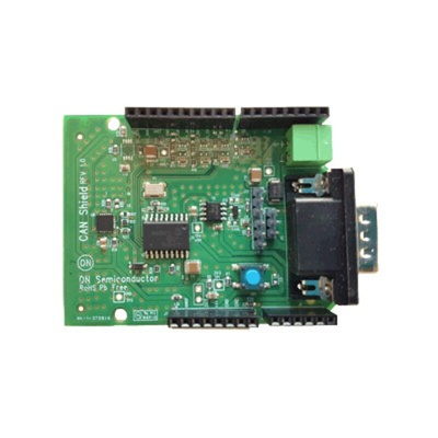 onsemi CAN (Controller Area Network) Driver Shield Evaluation Board MBRS360BT3G, NCV7342D13R2G, PCA9655EMTTXG