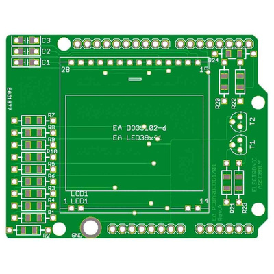Display Visions EA PCBARDDOG1701 for use with Arduino-Board, DOG display