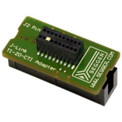 SEGGER 8.06.06 J-Link TI-CTI-20 Adapter Adapter for use with J-Link/J-Trace/Flasher 20-pin 0.1 in Target Connector, TI