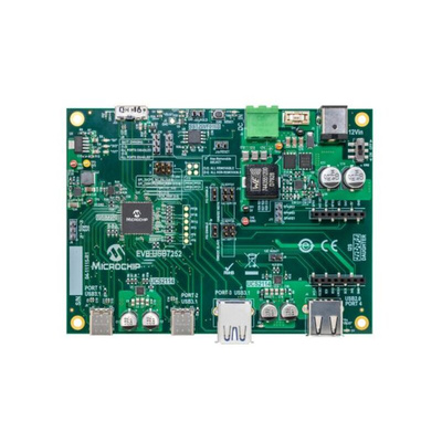 Microchip EVB-USB7252 Evaluation Kit EV33X03A Evaluation Kit for EVB-USB7252 EV33X03A