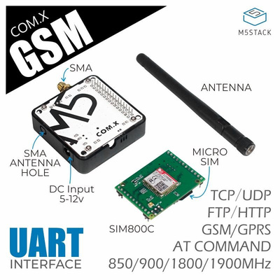 M5Stack COM GSM SIM800C GSM Module for M5Stack UART M031- D