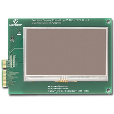 Microchip AC164127-6, Graphics Display Powertip 4.3in LCD Daughter Board for PICtail Plus LCD Controller Board