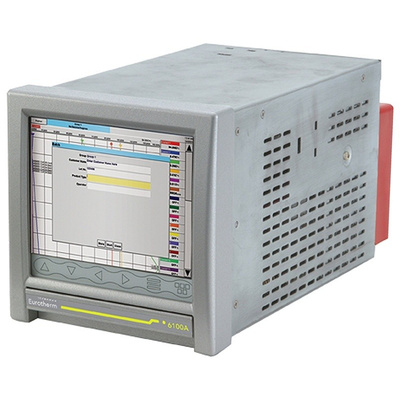 Eurotherm 6100A, 18 Channel, Paperless Chart Recorder Measures Current, Millivolt, Resistance, Voltage