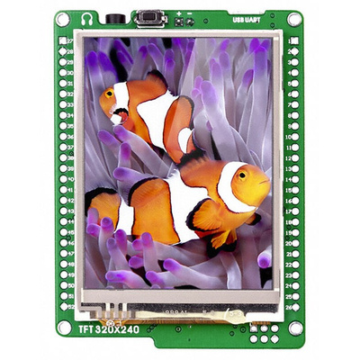 MikroElektronika MIKROE-755, mikromedia for XMEGA 2.8in TFT Color Display Development Board With ATxmega128A1