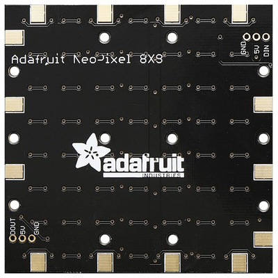 Adafruit 2871, NeoPixel NeoMatrix 64 RGBW Natur Weiss LED Matrix Module