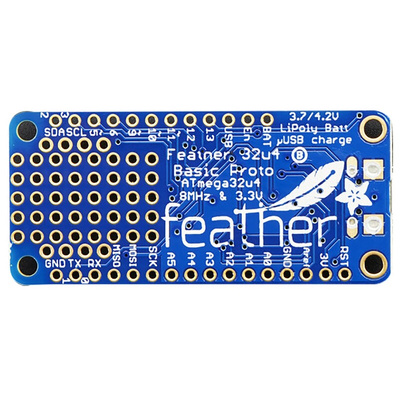 ADAFRUIT Feather 32u4 Basic Proto MCU Development Board 2771