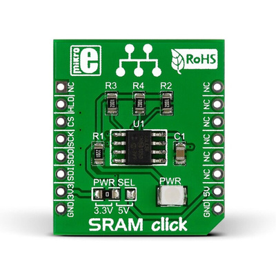 MikroElektronika MIKROE-1902, SRAM click SRAM Development Board for 23LC1024 for MikroBUS