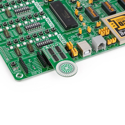 MikroElektronika MIKROE-2153, LED Ring R Click LED Matrix Display Add On Board With 74HC595