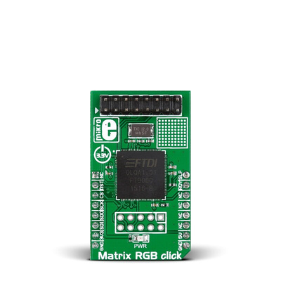 MikroElektronika MIKROE-2239, Matrix RGB click Development Board for FT900 for MikroBUS